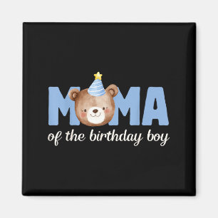Mama Teddybär 1. Geburtstag Jungen-Party-Familie Magnet