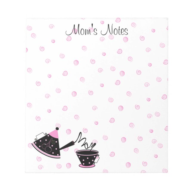 Mama Tee Pot Notepad Notizblock (Vorderseite)