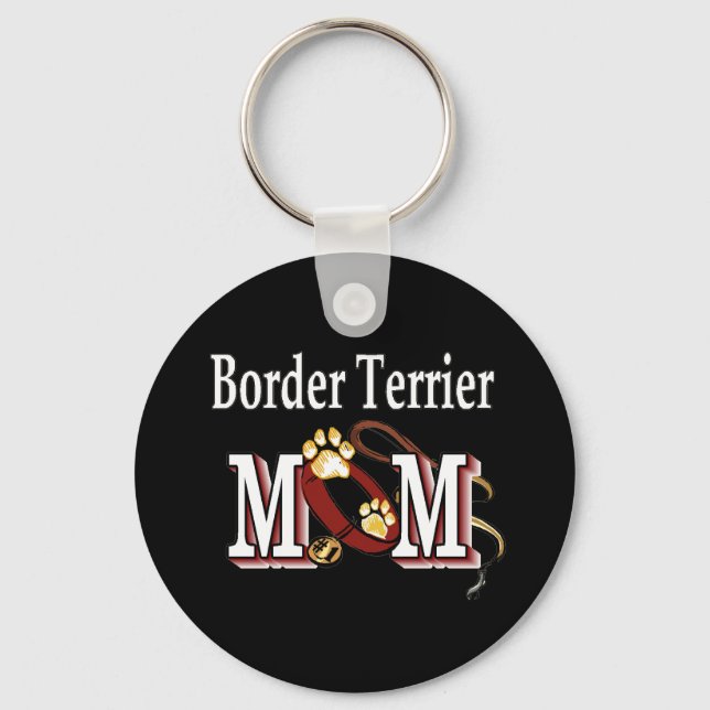 Mama Terrier Dog Schlüsselanhänger (Vorderseite)