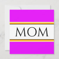 MAMA Text Tropisch rosa, orange, schwarze Streifen