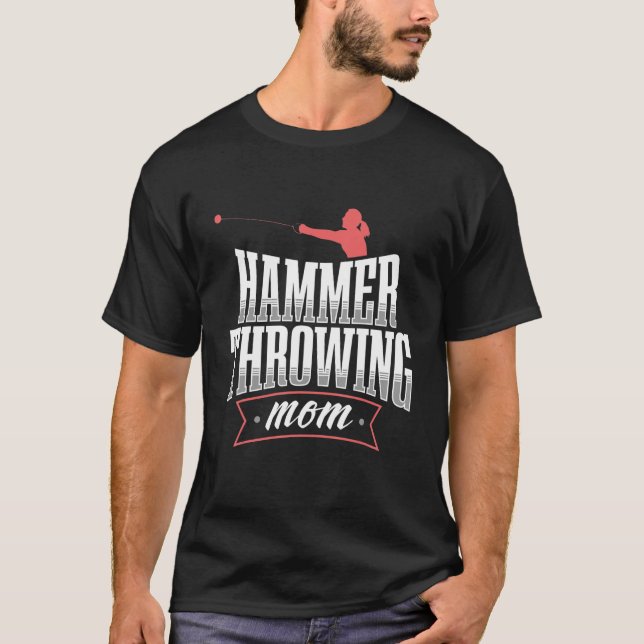 Mama-Throw-Turm-Feldappgerät mit Hammerwurfgewirr T-Shirt (Vorderseite)