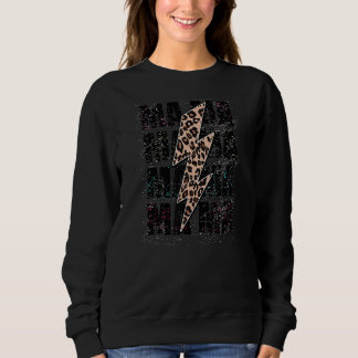 Mama Thunderbolzen und Lighting Chetaa Leopard Ani Sweatshirt