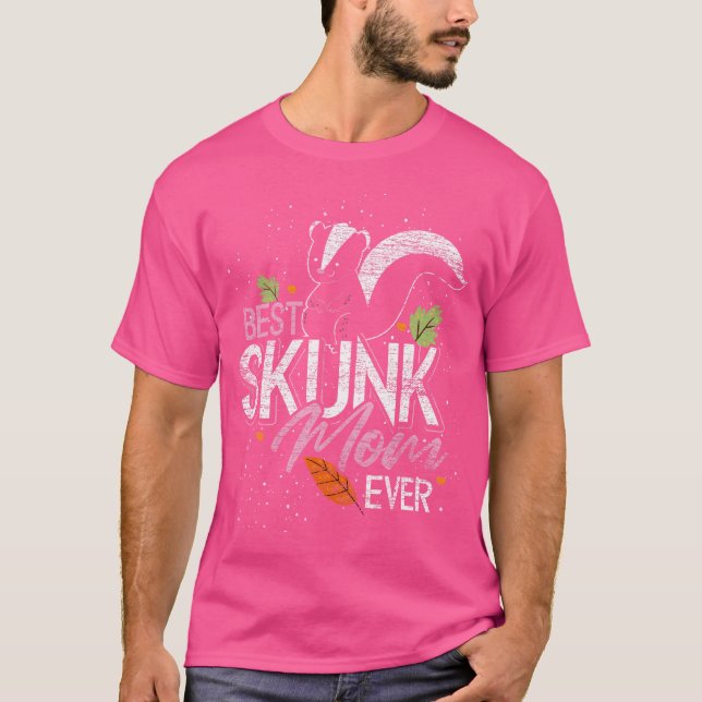 Mama Tier Parent Skunk T-Shirt (Vorderseite)