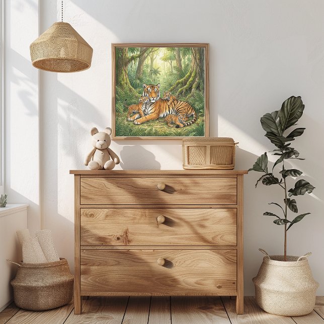 Mama Tiger und Kleinen Kinderzimmer Poster (Von Creator hochgeladen)