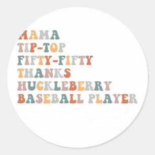 Mama Tip-Top 55 Dank Huckleberry Baseba Runder Aufkleber