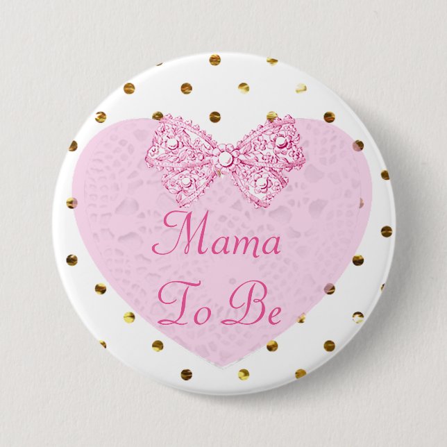 Mama to Be Baby Shooting Button (Vorderseite)