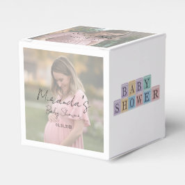 Mama-to-be-Foto Babydusche Geschenkschachtel