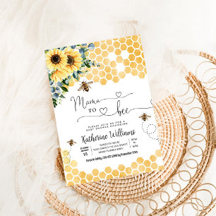 Mama to be Honey Bee Baby Shower Einladung