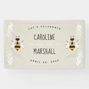 Mama to be Neutral Baby Shooter-Zeichen Banner