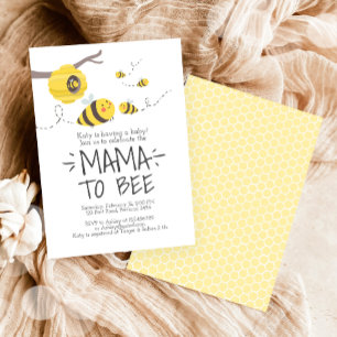 Mama to Bebe Niedlich Honey Neutral Baby Shower Einladung