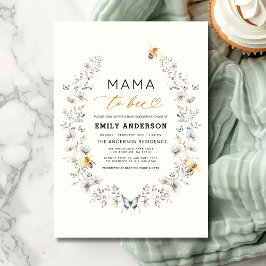 Mama to bebe Wildblume Gender Neutral Baby Shower Einladung