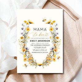 Mama to bebe Wildblume Gender Neutral Baby Shower Einladung