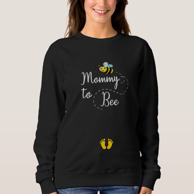 Mama to Bee , Ankündigung Niedlicher Schwangerscha Sweatshirt (Vorderseite)