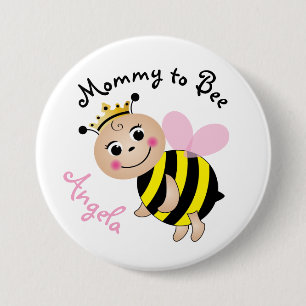 Mama to Bee Baby Shower Button Button