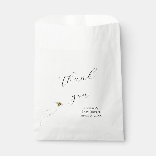 Mama to Bee Baby Shower Geschenktütchen (Vorderseite)