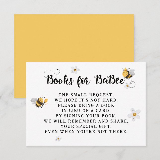 Mama to Bee Books for Baby Shooter Begleitkarte (Vorne/Hinten)