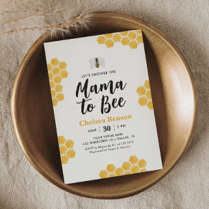 Mama to Bee Bumblebee Baby Shower Einladung