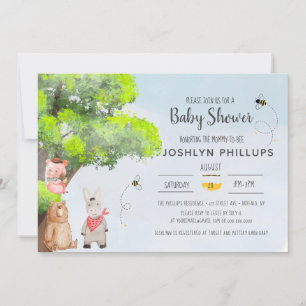 Mama To Bee & Friends Aquarell-Baby Shower-Karte
