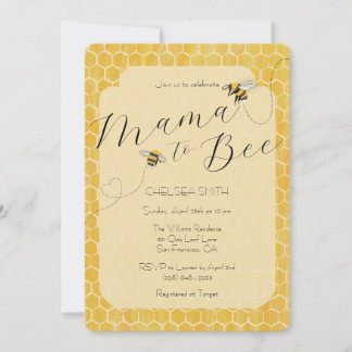 Mama to Bee Honeybee Baby Shower Einladung