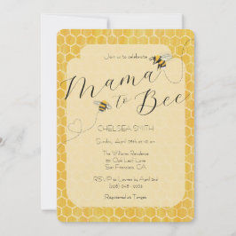Mama to Bee Honigbiene Baby Shower Einladung