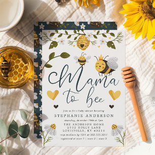 Mama To Bee Honigwabe Hummel Baby Shower Einladung