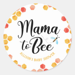 Mama to BEE Paper Tellers Runder Aufkleber
