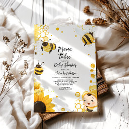 Mama to Bee Wildblume Honeybee Mommy Baby Shower Einladung