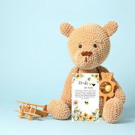 Mama to Bee Yellow Blume Hummelbücher für Kleinkin Begleitkarte