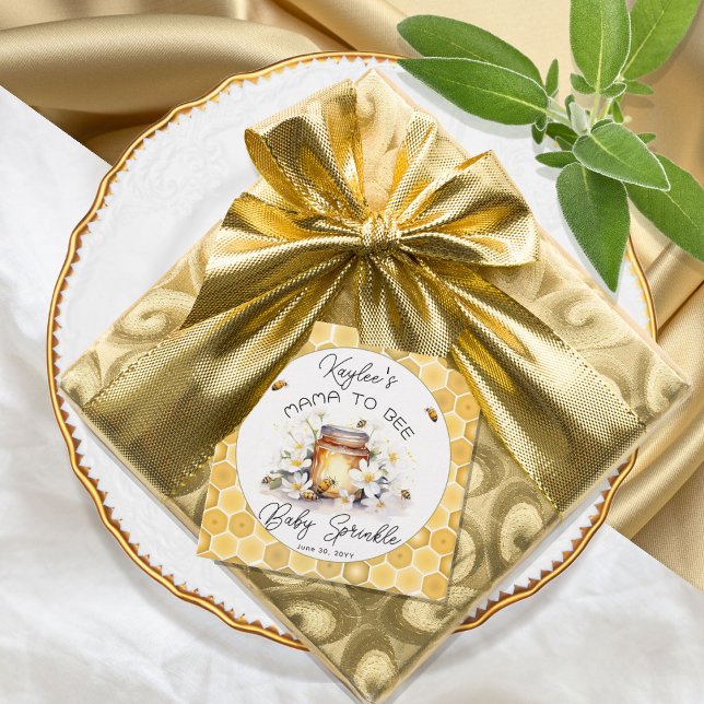 Mama to Bees Blume and Bies Honey Baby Sprinkle Geschenkanhänger (Von Creator hochgeladen)