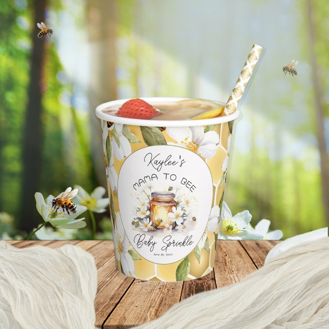 Mama to Bees Blume and Bies Honey Baby Sprinkle Pappbecher (Von Creator hochgeladen)