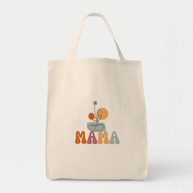 Mama Tote Bag, Geschenk für Mama, Mama Tragetasche (Vorne)
