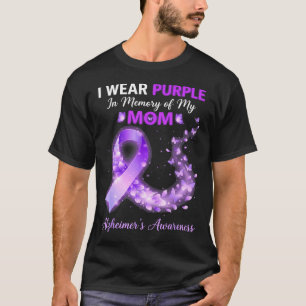 Mama trägt lila in Erinnerung an Mama Alzheimer T-Shirt