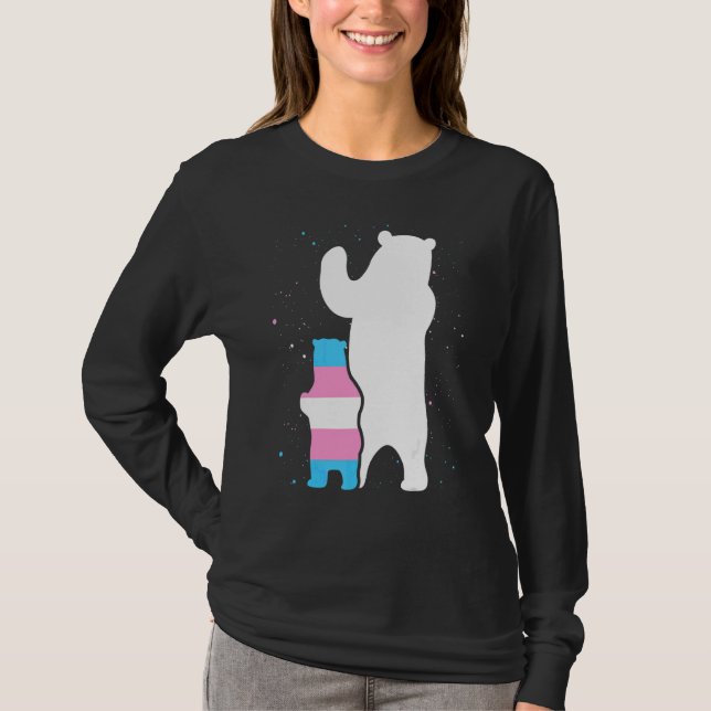Mama Transgender Pride Cub Lgbt Trans Pride T-Shirt (Vorderseite)