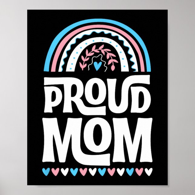 Mama Transgender Prilag Flag Mütter Tag Bohemisch Poster (Vorne)