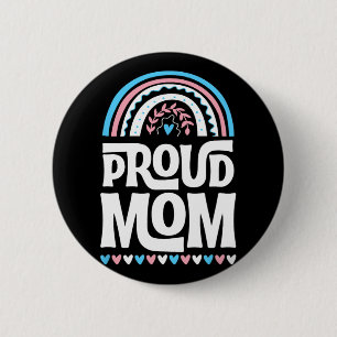 Mama Transgender-Stolz-Flagge Muttertag Boheme  Button