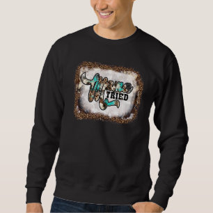 Mama Tried Leopard Lightning Bolt Western Sweatshirt
