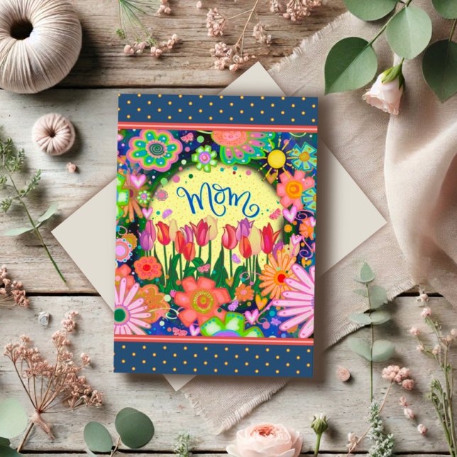 Mama Tulips Hübsch Einzigartiger Muttertag Karte (Von Creator hochgeladen)