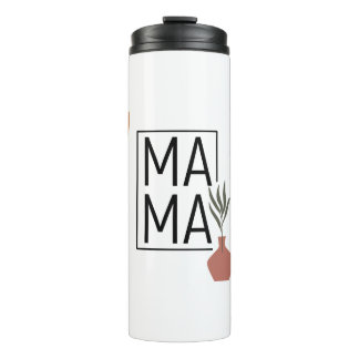 Mama Tumbler, Boho Tumbler, Tumbler mit Lid, Thermosbecher