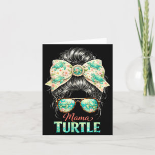 Mama-Turtle-Shirt Meeresleben Sommer Ozean Mutter  Karte