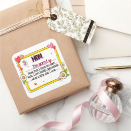 Mama tut mir leid, jetzt, da ich meine eigenen Kin Quadratischer Aufkleber