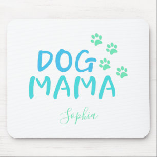 MAMA-Typografie für niedliche Paw und Hunde Mousepad
