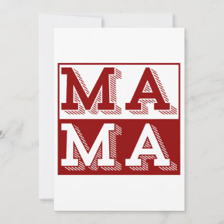 MAMA TYPOGRAPHY MOTHERS DAY GIFT EINLADUNG