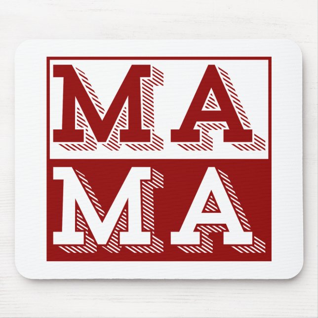 MAMA TYPOGRAPHY MOTHERS DAY GIFT MOUSEPAD (Vorne)