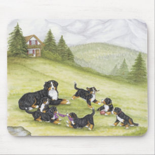 Mama u. Welpen Mousepad