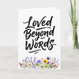 Mama über alles geliebt Aquarell Wildblume Karte