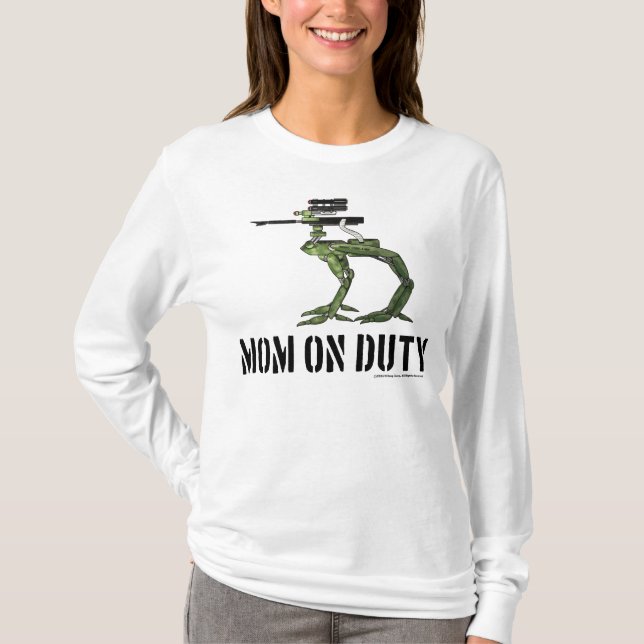 Mama über den Dienstboten Soldier T-Shirt (Vorderseite)