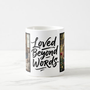 Mama über die Maßen geliebt Benutzerdefiniert 2 Fo Kaffeetasse