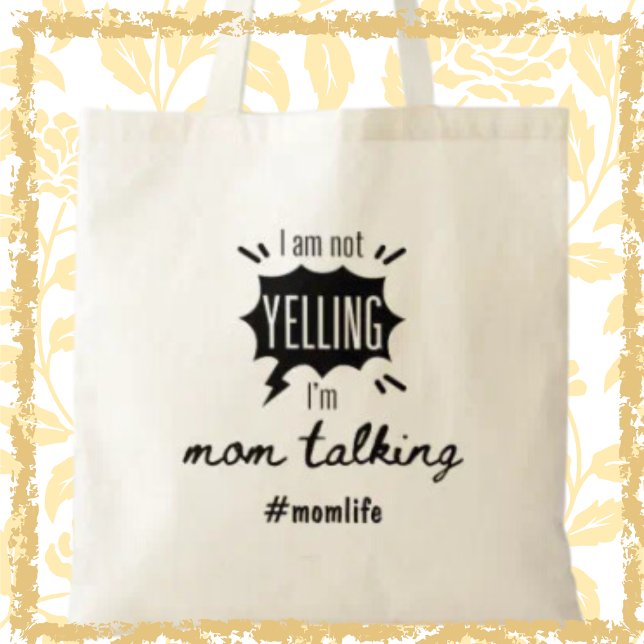 Mama über lustiges Muttertagsgeschenk Tragetasche (Embrace the humour and convenience of motherhood with this charming and funny tote!)