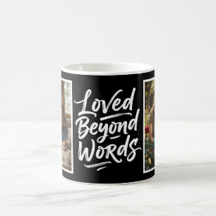 Mama über Worte hinaus geliebt Benutzerdefinierte Kaffeetasse