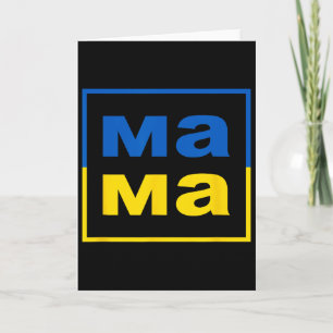 Mama Ukrainische Mutter Flagge der Ukraine Stolze  Karte